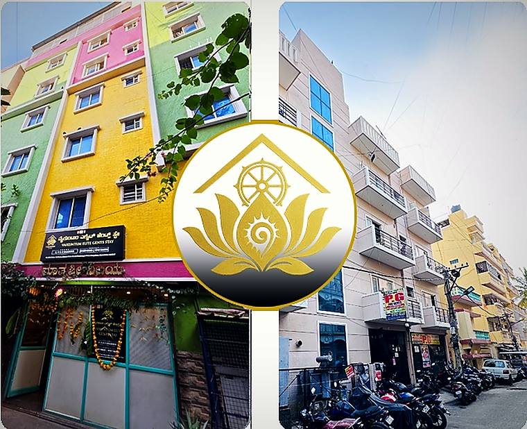 The building on Ejipura Main Road — Vaikuntum Elite Gents Stay